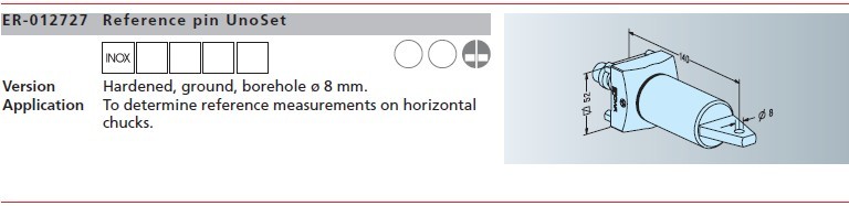 ER-012727 EROWA基準(zhǔn)桿 Unoset